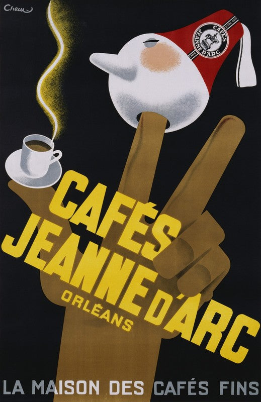 Cafes Jeanne d'Arc Poster