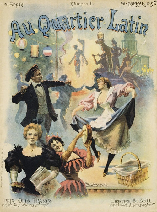 Au Quarter Latin Poster
