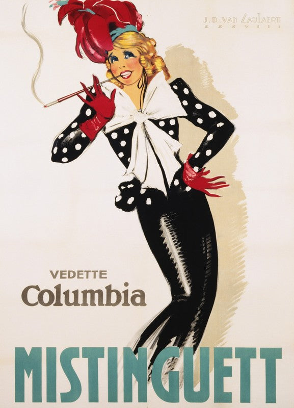 Vedette Columbia Mistinguett Poster