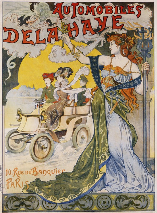 Automobiles Delahaye Poster