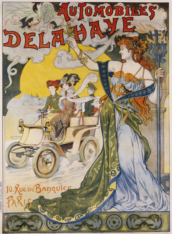 Automobiles Delahaye Poster