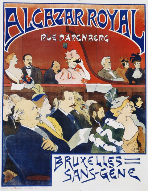 Alcazar Royal/Bruxelles Sans-Gene Poster by Adolphe Crespin and Edouard Duyck