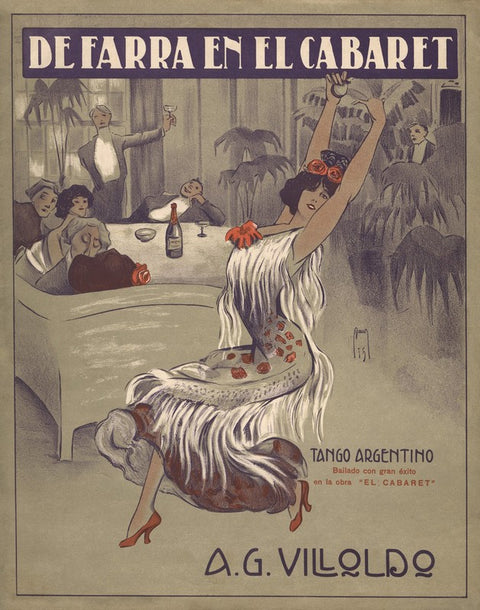 De Farra en el Cabaret Tango Sheet Music Cover