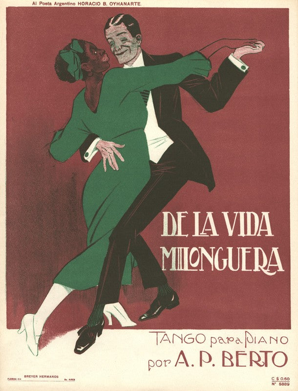 De La Vida Milonguera Tango Sheet Music Cover