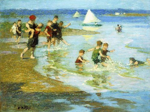Children at Play on the Beach