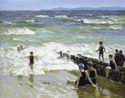 Bathers at Breakwater