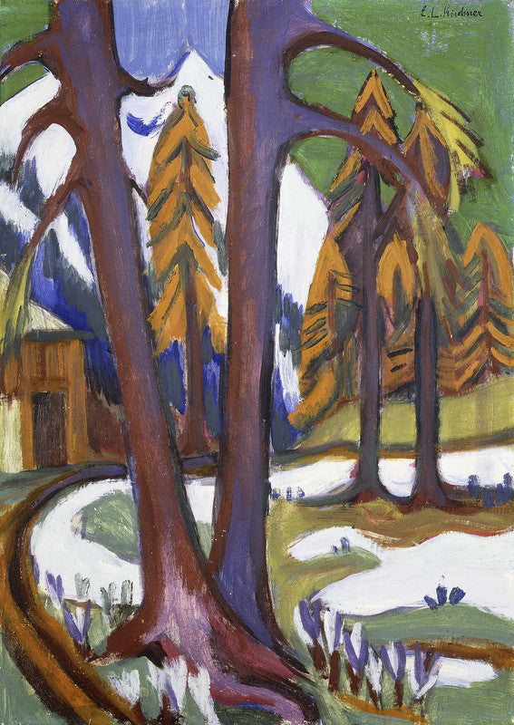 Mountain-Early Spring with Larchen