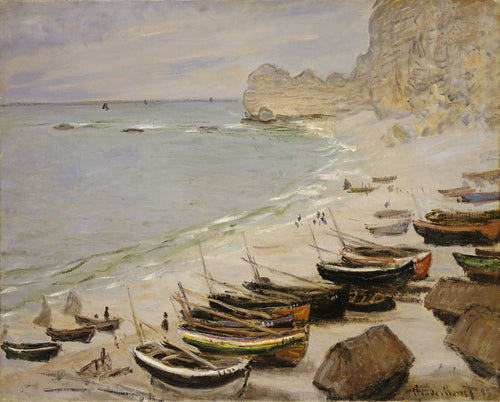 Boat on the Beach at Etretat