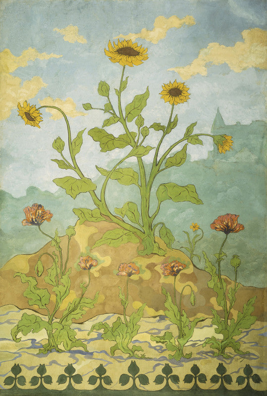 Sunflowers and Poppies