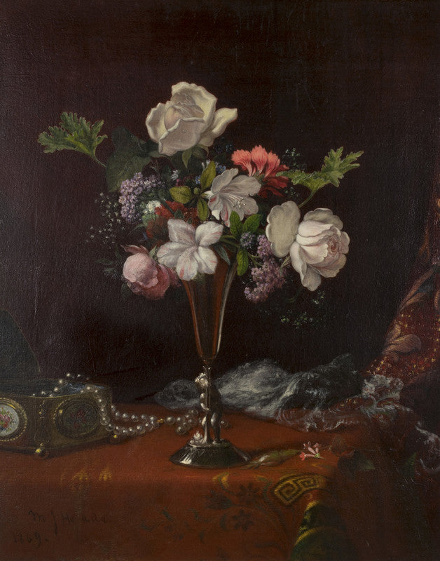Mixed Flowers with a Box and Pearls