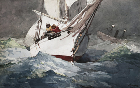 Reefing Sails Around Diamond Shoals, Cape Hatteras