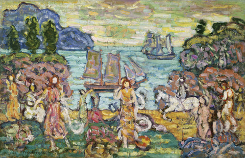Painting of a Seaside Scene