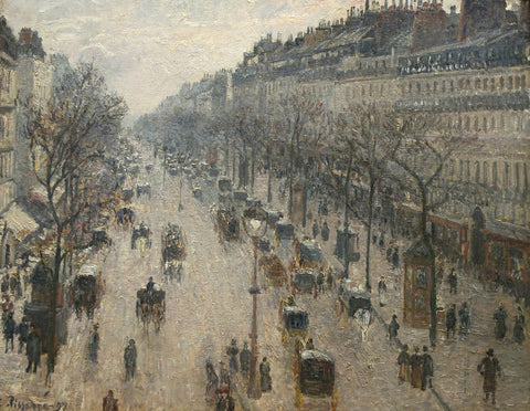 The Boulevard Montmartre on a Winter Morning
