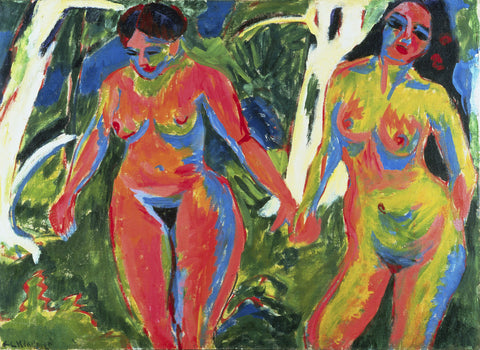 Two Nude Women in the Forest