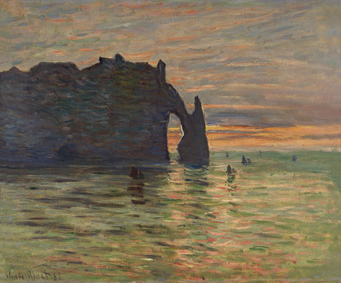 Coucher de Soleil a Etretat