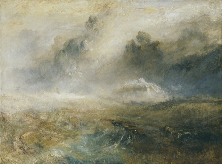 Rough Sea with Wreckage