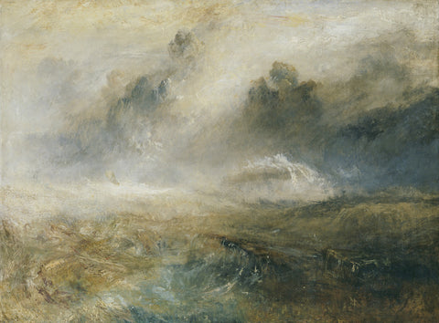 Rough Sea with Wreckage
