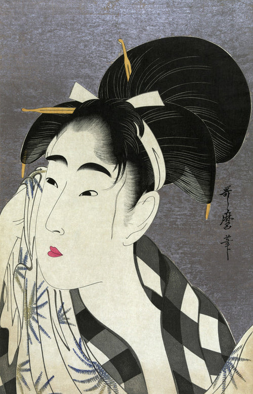 Ase o fuku onna (Woman Wiping Sweat)