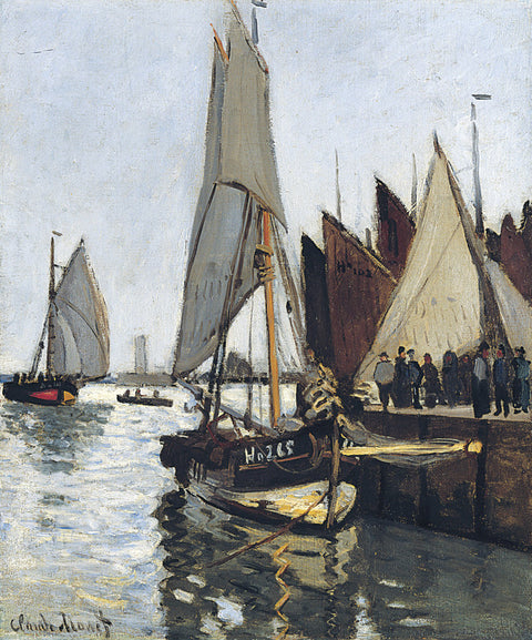 Bateaux a Honfleur (Study for Le Port de Honfleur)