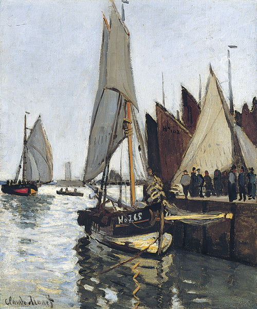 Bateaux a Honfleur (Study for Le Port de Honfleur)