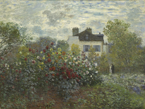 The Artist's Garden in Argenteuil (A Corner of the Garden with Dahlias)