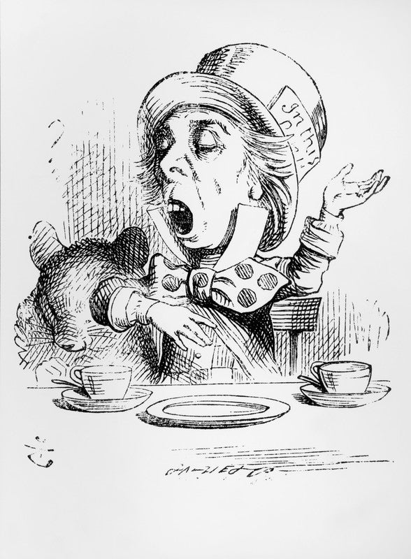 The Mad Hatter, illustration from 'Alice's Adventures in Wonderland', by Lewis Carroll