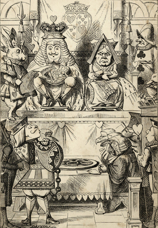 The Trial of the Knave of Hearts, from 'Alice's Adventures in Wonderland' by Lewis Carroll