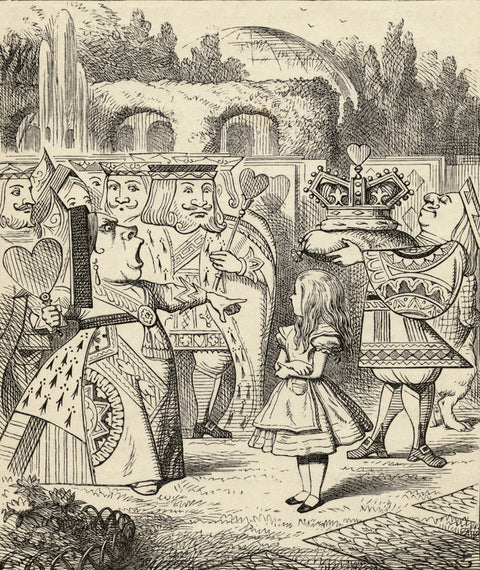 Off with her head, from 'Alice's Adventures in Wonderland' by Lewis Carroll