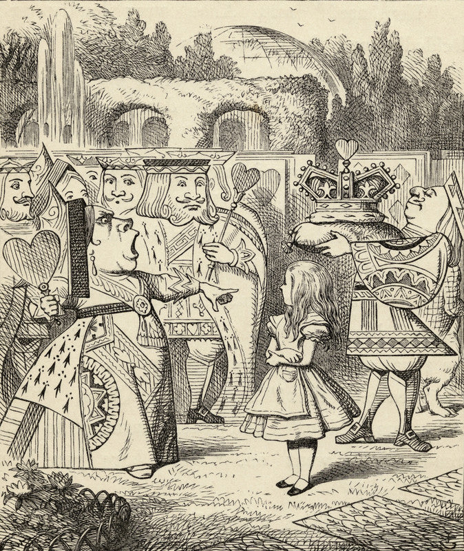 Off with her head, from 'Alice's Adventures in Wonderland' by Lewis Carroll