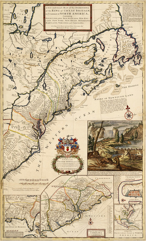 Exact map of the dominions of the King of Great Britain