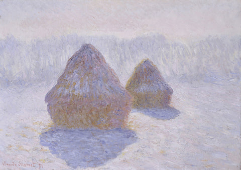 Haystacks (Effect of Snow and Sun)