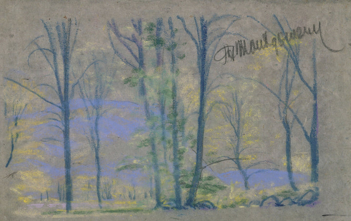 Landscape with trees from A.B. Davies book, edition #23/50