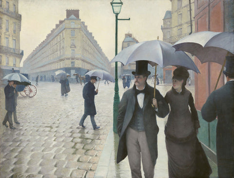 Paris Street in Rainy Weather