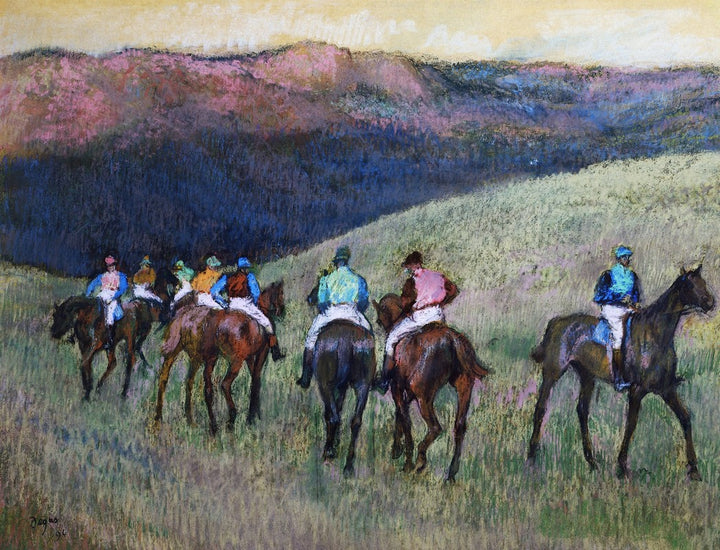 Racehorses in a Landscape