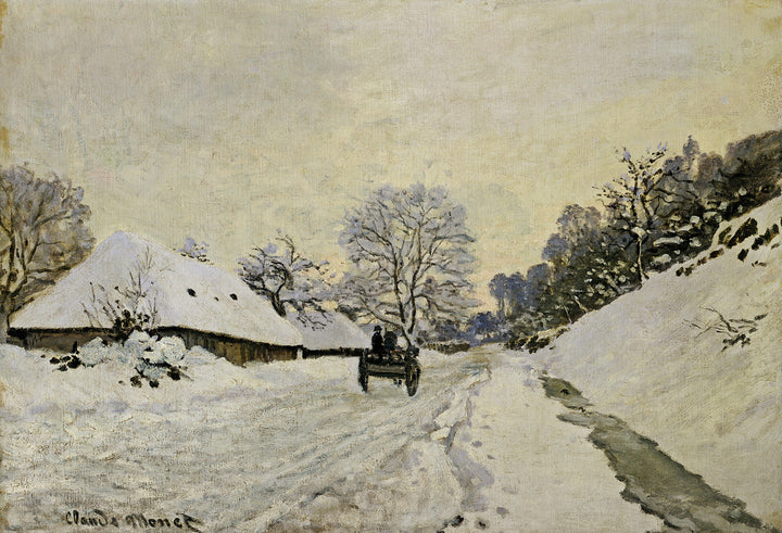 The Cart, or Road under Snow at Honfleur