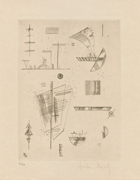 First Etching from Will Grohmann's book "Kandinsky"