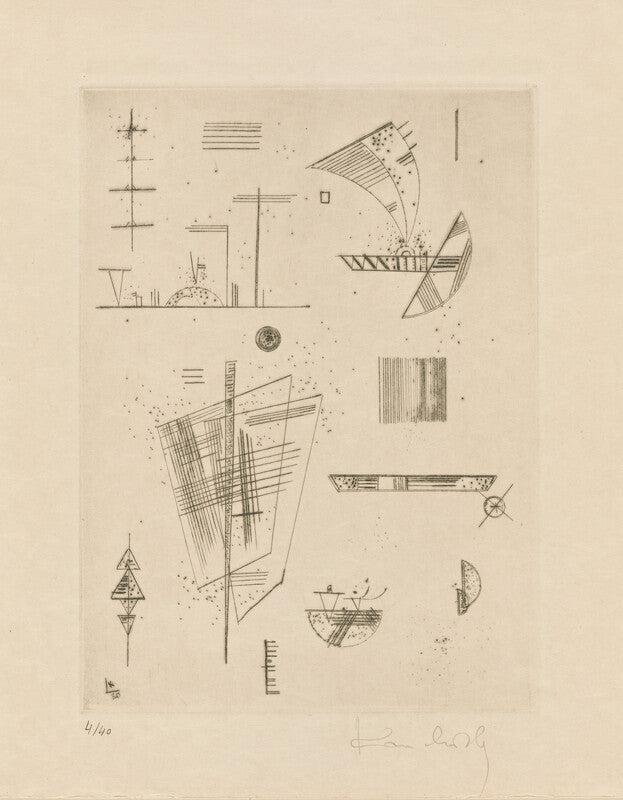 First Etching from Will Grohmann's book "Kandinsky"