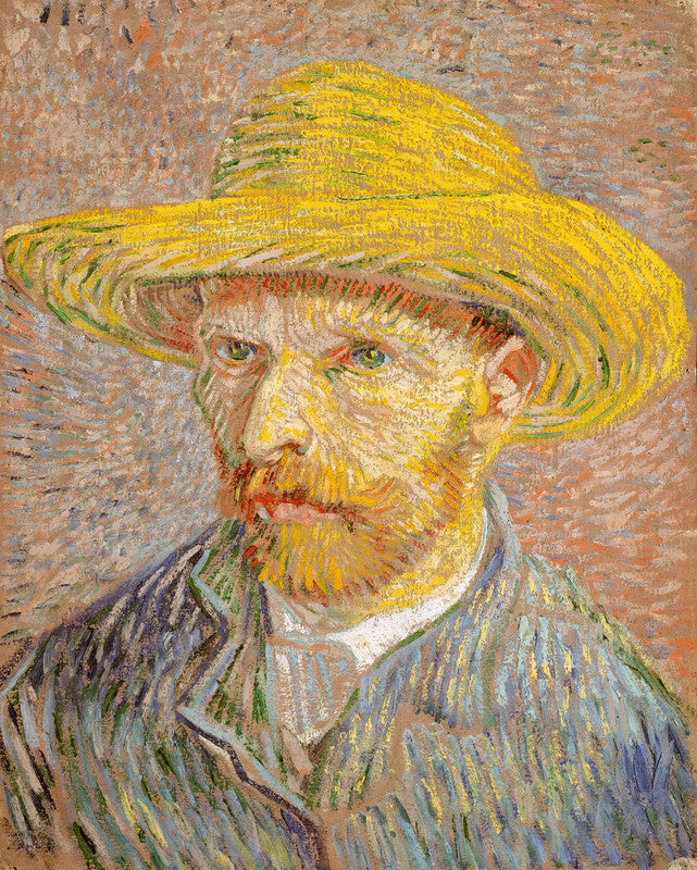 Self-Portrait with a Straw Hat (obverse: The Potato Peeler)