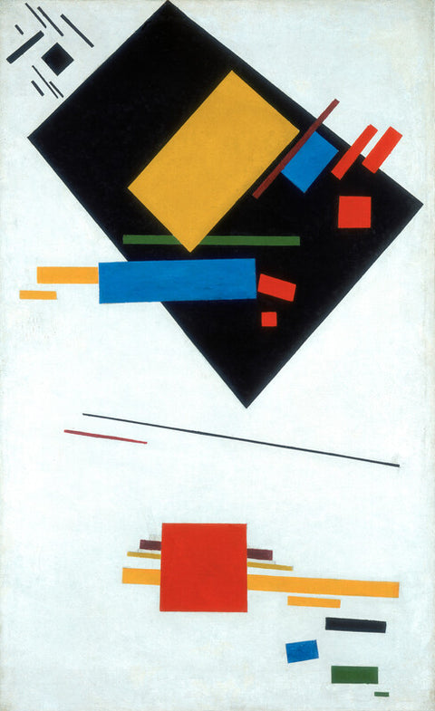 Suprematist Painting (with Black Trapezium and Red Square)