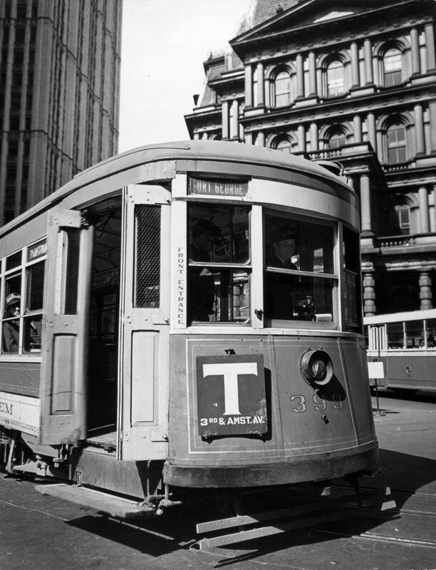 Old Post Office with Trolley - II, Park Row and Broadway, Manhattan