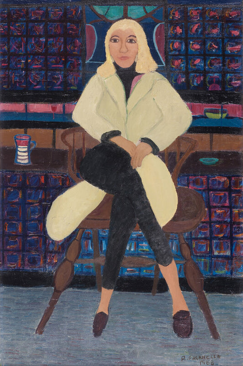 Blond on Bar Stool
