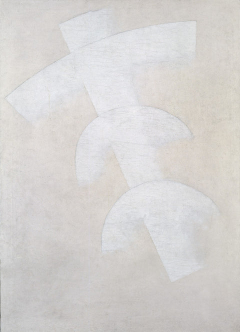 Construction in Dissolution (Three Arches on a Diagonal Element in White)