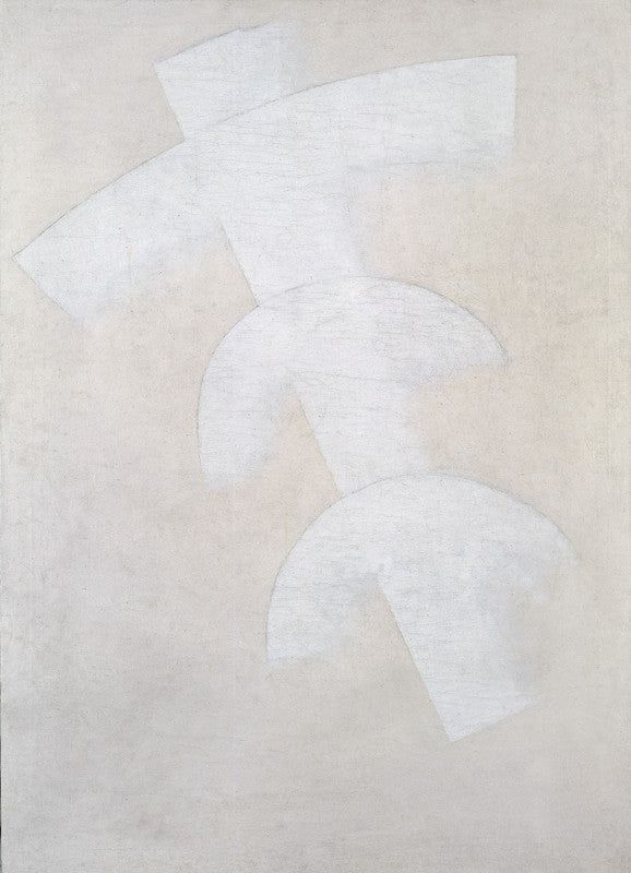 Construction in Dissolution (Three Arches on a Diagonal Element in White)