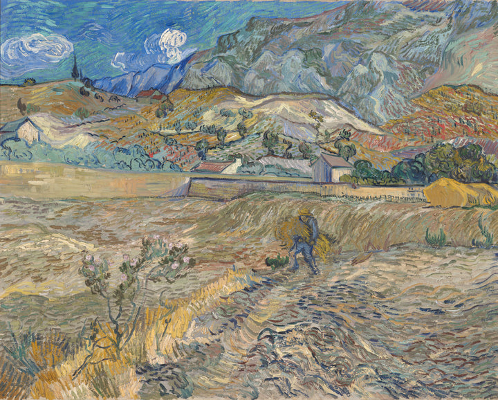 Enclosed Wheat Field with Peasant