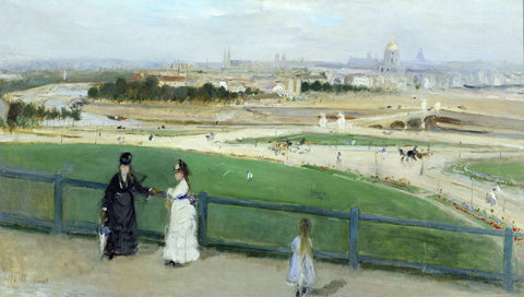 View of Paris from the heights of the Trocadero