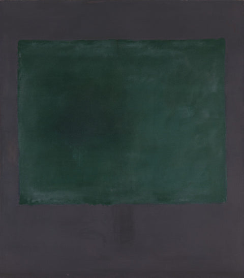 Untitled (Green on Maroon)