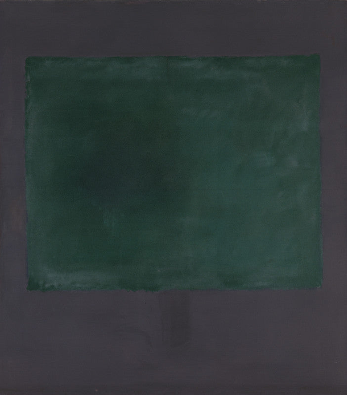 Untitled (Green on Maroon)