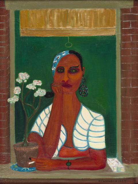 Latin Lady in Window