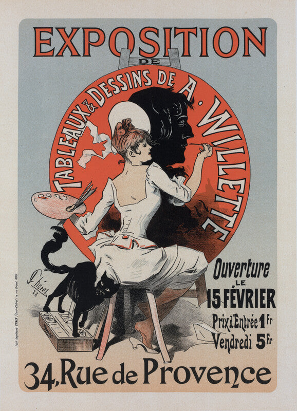 l'Exposition de Tableaux et Dessins de A. Willette, from Les Maîtres de l'affiche, Volume 3