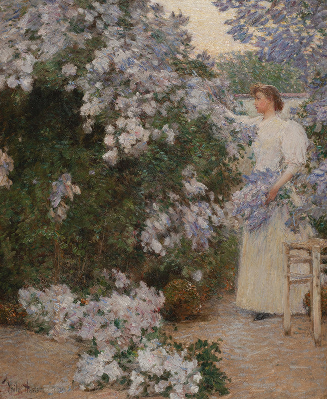 Mrs. Hassam in the Garden